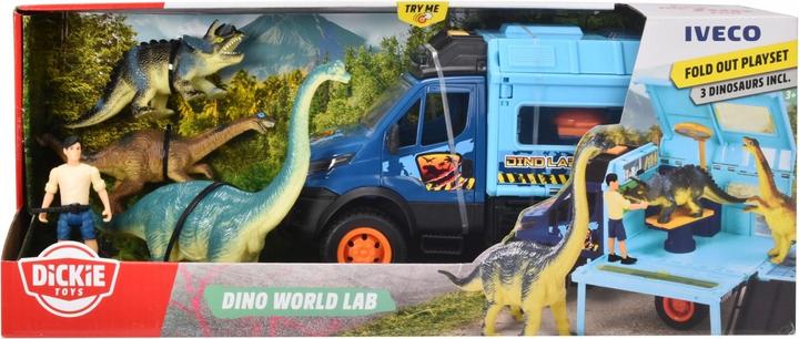 Actual product image Dickie Dino World Lab Truck playset