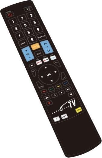 Immagine prodotto GBS G.B.S. Elettronica UNIVERSAL TV ELEGANT telecomando IR Wireless Pulsanti (Telecomando universale, Infrarossi)