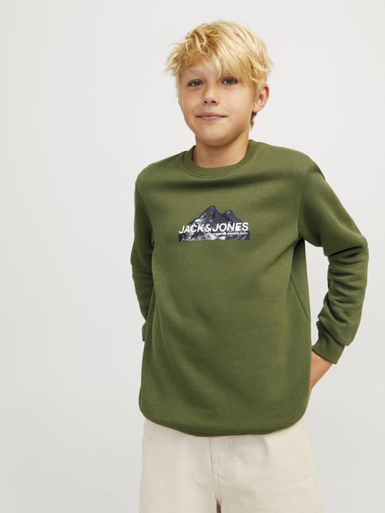 Actual product image Jack & Jones Jcomountain Logo Sweat Crew Neck Sn Jnr (164)
