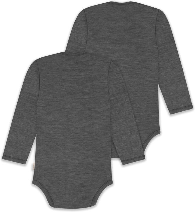 Produktbild Normani 2er Pack Baby Merino Body Langarm „Auckland" - 9377 (98)