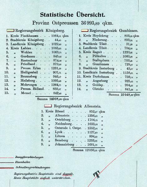 Produktbild Historische Karte: Provinz Ostpreussen ­ um 1910 (Plano)