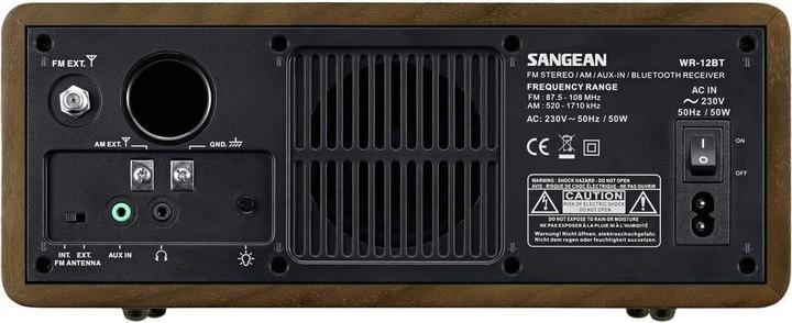 Produktbild Sangean WR-12BT - Radio - Nussbaum (AM, FM, Bluetooth)
