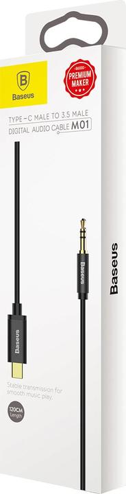Immagine prodotto Baseus 3,5 mm USB C (1.20 m, Connettore da 3,5 mm (AUX))