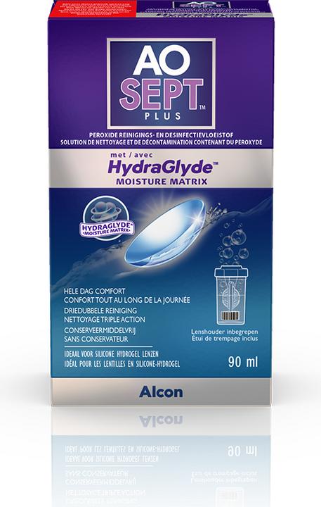 Image du produit AOSept HydraGlyde, solution de nettoyage et de désinfection au peroxyde, 90 ml (Système au peroxyde, 90 ml)