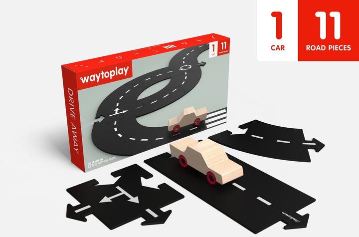 Produktbild Waytoplay Autobahn Starter Kit aus Gummi 16-teilig