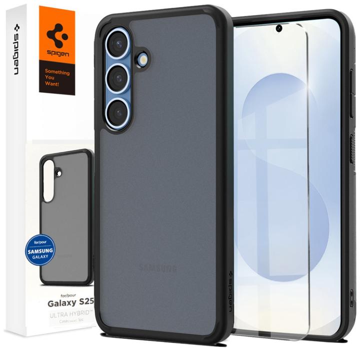 Actual product image Spigen Ultra Hybrid TPU Back Cover Schwarz Samsung Galaxy S25 (Samsung Galaxy S25)