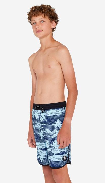 Actual product image Olaian Boardshorts Surfen Jungen 500 View blau (8, 9, 10)