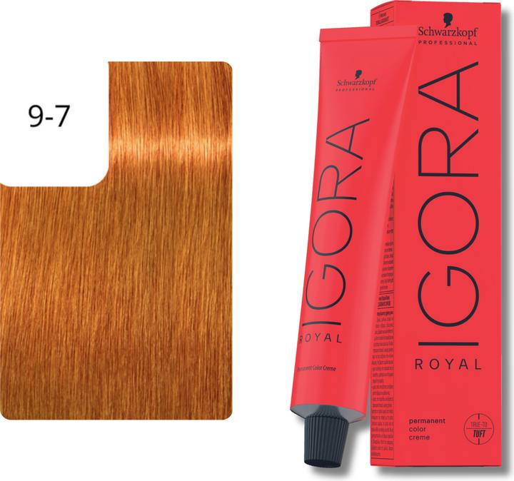 Produktbild Schwarzkopf Professional Igora Royal (9-7 Extra Hellblond Kupfer)