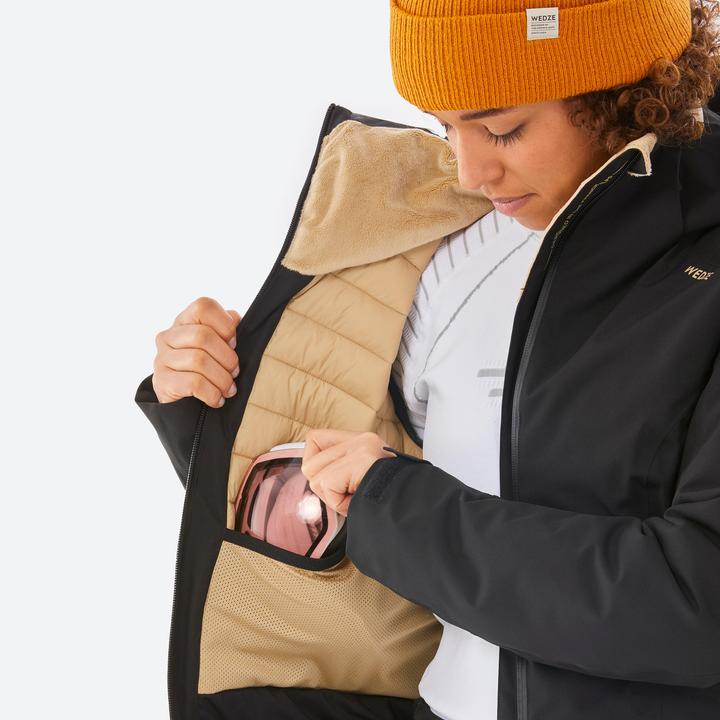 Produktbild Wedze Skijacke Damen warm 500 schwarz (XXS)