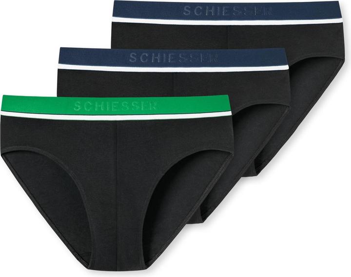 Schiesser Slip Casual Figurbetont 3PACK Rio-Slip (S, 3er Pack)