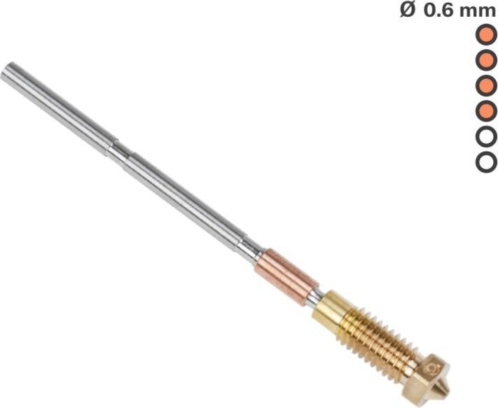 Actual product image Prusa Nozzle brass CHT - 0.6 mm (Blast pipe)