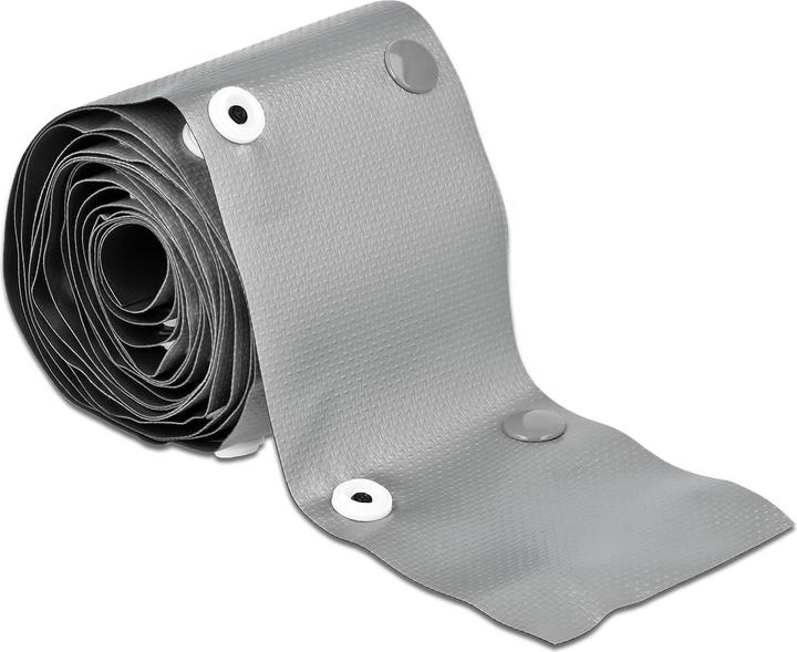 Image du produit Delock Gaine de câble 2 m x 10 mm, fermeture à bouton Gris (Gaines pour câbles, 200 cm)