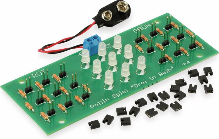 Produktbild Pollin Electronic Bausatz Spiel, "Drei in Reih" V1.0