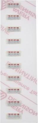 Actual product image Rs Pro Temperature sticker 116-132°C