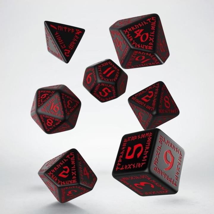 Image du produit Q Workshop SRUN06 - Jeu de dés RuneQuest, noir & rouge (7)