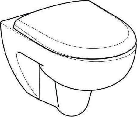 Productafbeelding Geberit Renova wandcloset, Rimfree met WC-zitting, wit 500801001