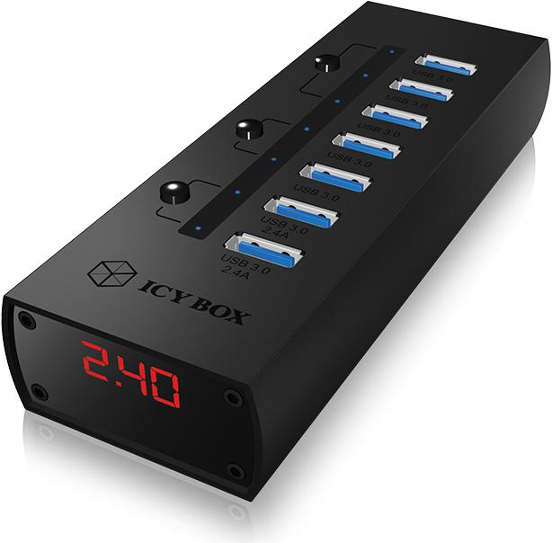 Actual product image Icy Box Ib-Ac6702 (USB-A, 7 ports)