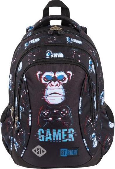 Produktbild Majewski Rucksack mit 3 Fächern STRIGHT BP-26 Blue Gamer