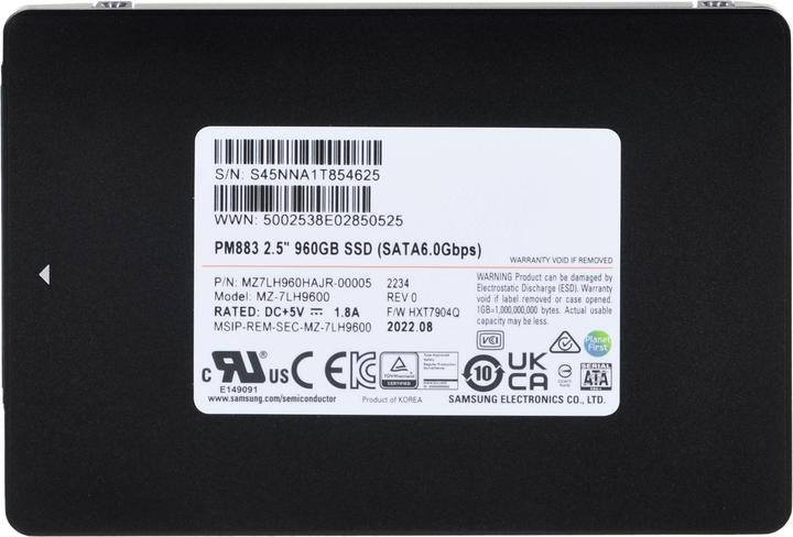 Immagine prodotto Samsung PM883 (960 GB, 2.5")