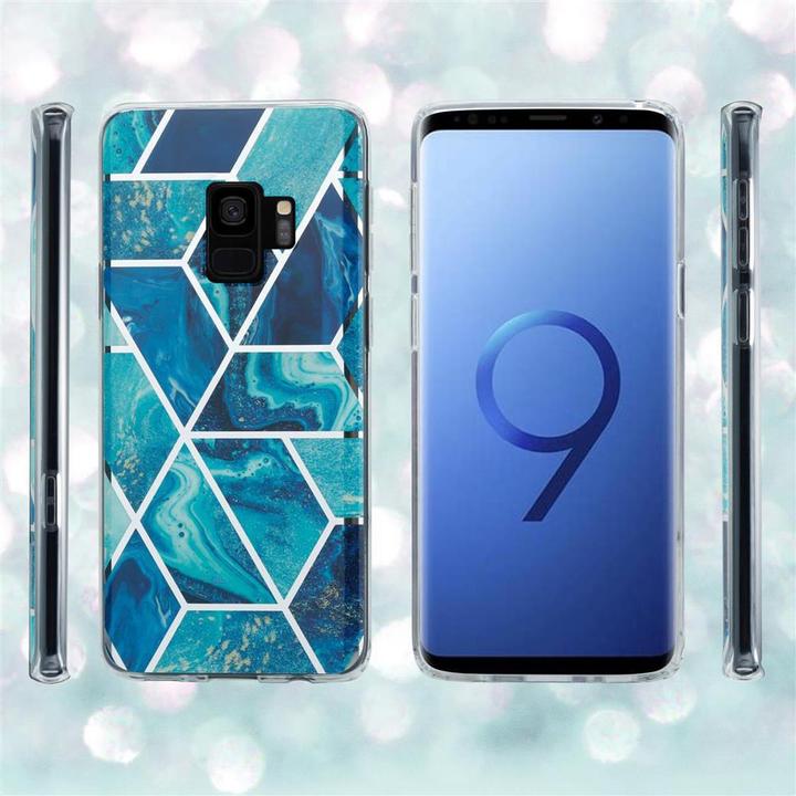 Actual product image Cadorabo IMD TPU Colorful Marble Cover (Samsung Galaxy S9+)