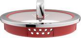 Produktbild WMF Topfdeckel 24cm Glasdeckel Function 4 Silikon Glas Edelstahl rot (24 cm, Metall)