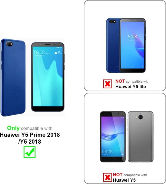 Image du produit Cadorabo Coque pour Huawei Y5 PRIME 2018 / Y5 2018 universel avec Clip (Huawei Y5 (2018), Huawei Y5 Prime 2018)