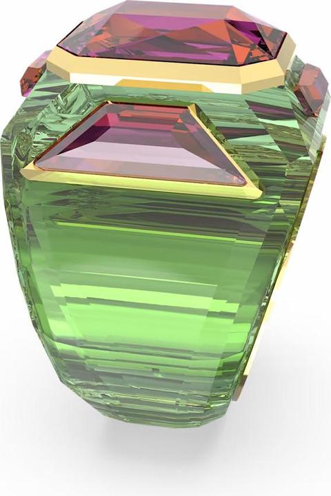 Produktbild Swarovski Chroma Cocktail Ring Grün Gold (52)