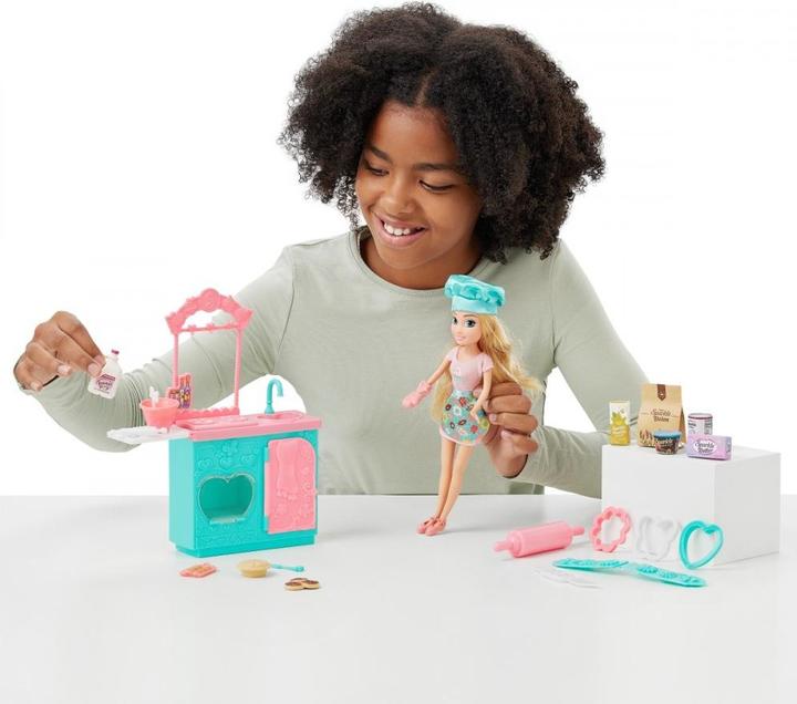 Actual product image Zuru SPARKLE GIRLZ Dolls Baking Set 10.5 Inch