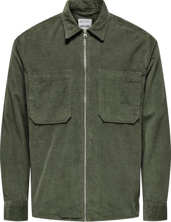 Only & Sons Onsalp 14w Rlx 2pkt Washd Cord Zip Noos