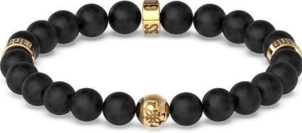 Produktbild Guess 4G Icon MenÂ's Beaded Bracelet JUMB02117JWYGBK (18 cm, Edelstahl)