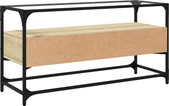 Actual product image VidaXL TV cabinet with glass top 98 x 35 x 51cm