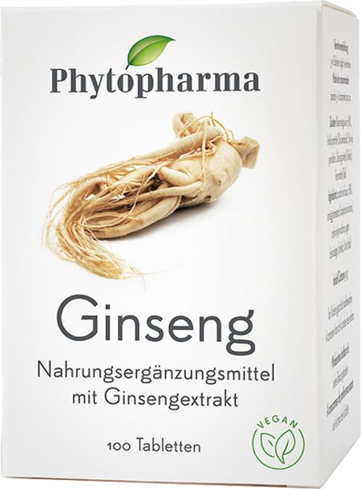 Produktbild Phytopharma Ginseng (100 Stück, Tabletten, 73 g)