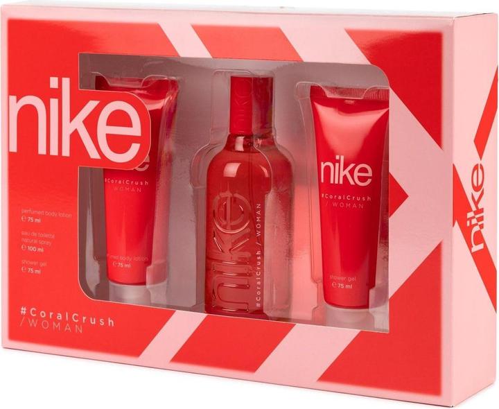 Nike Woman Coral Crush Eau De Toilette With Body Lotion 75ml And Shower Gel 75ml