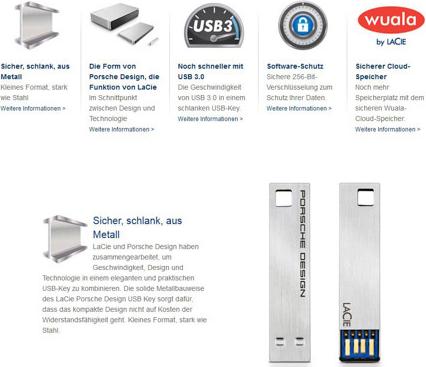 Image du produit LaCie Porsche Design USB KEY (32 Go)