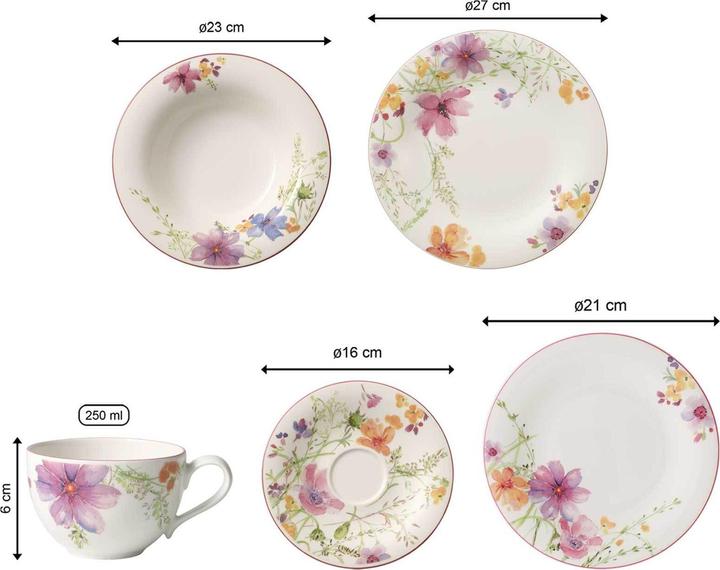 Produktbild Villeroy & Boch Geschirr-Set Mariefleur Basic (30 Stück)