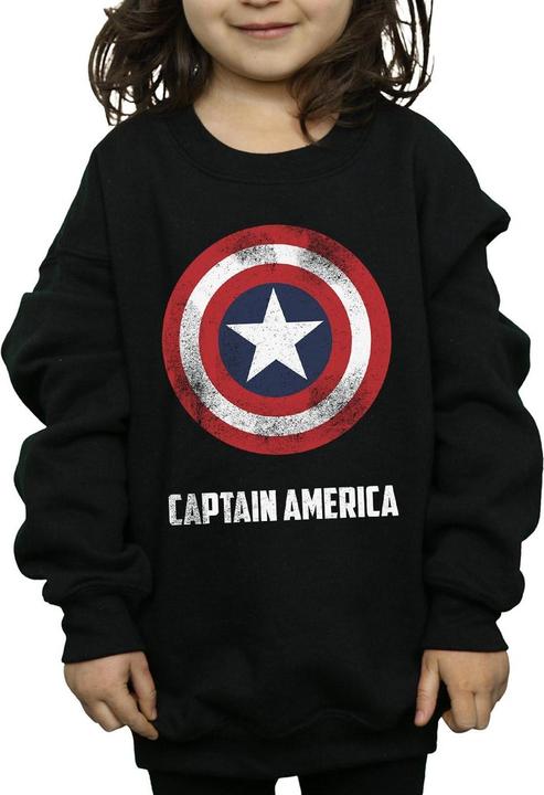 Image du produit - Sweat CAPTAIN AMERICA SHIELD TEXT - Fille (116)