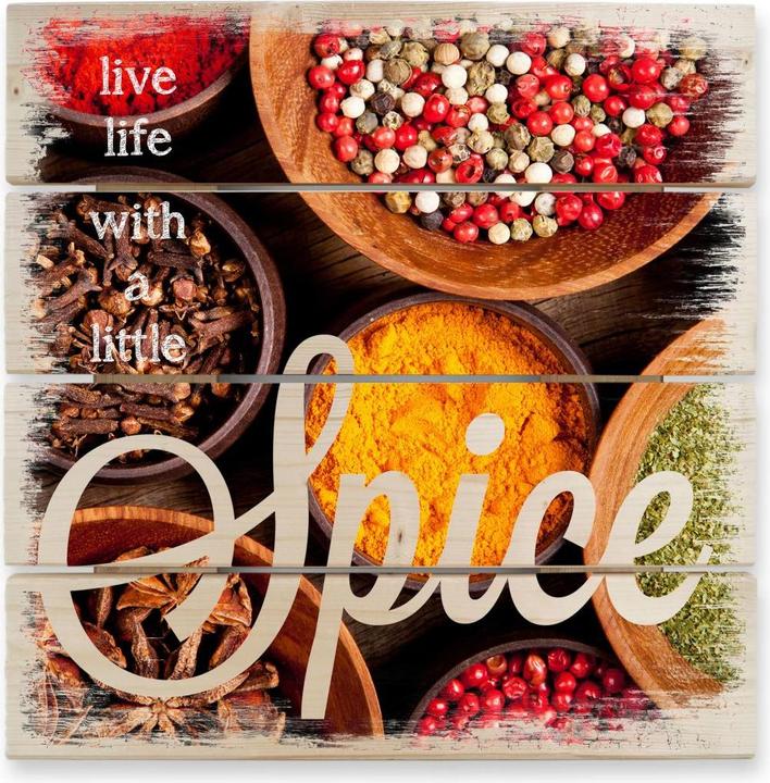 Produktbild Trenddeko Live life with a little Spice (40 x 41.5 cm)