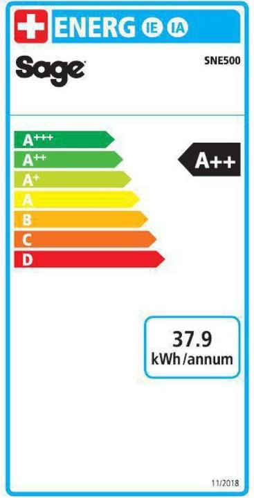 Energy Label Sage Nespresso Creatista Uno (NESPRESSO Original, CH plug)
