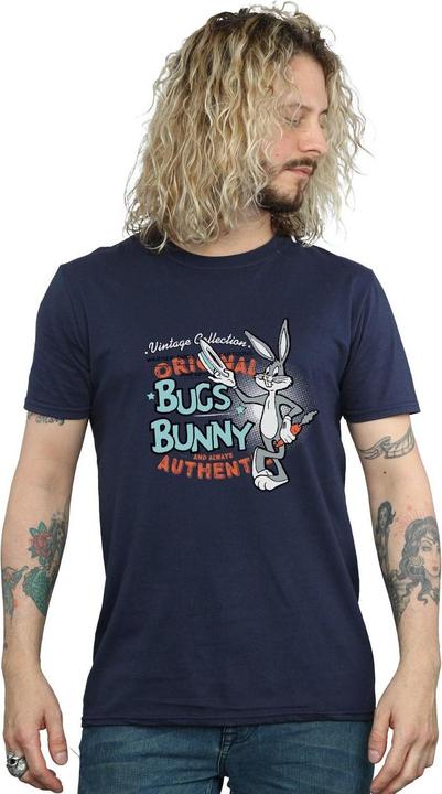 Actual product image Looney Tunes Mens Bugs Bunny Vintage Cotton T-Shirt (XXL)