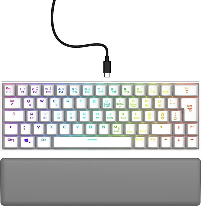 Immagine prodotto Urage Tastiera da gioco Exodus 760 Mechanical Mini, bianca (DE, Cablato)