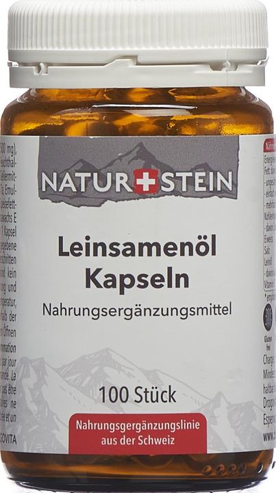 Naturstein Leinsamenöl (100 Stück, Kapseln, 174 g)