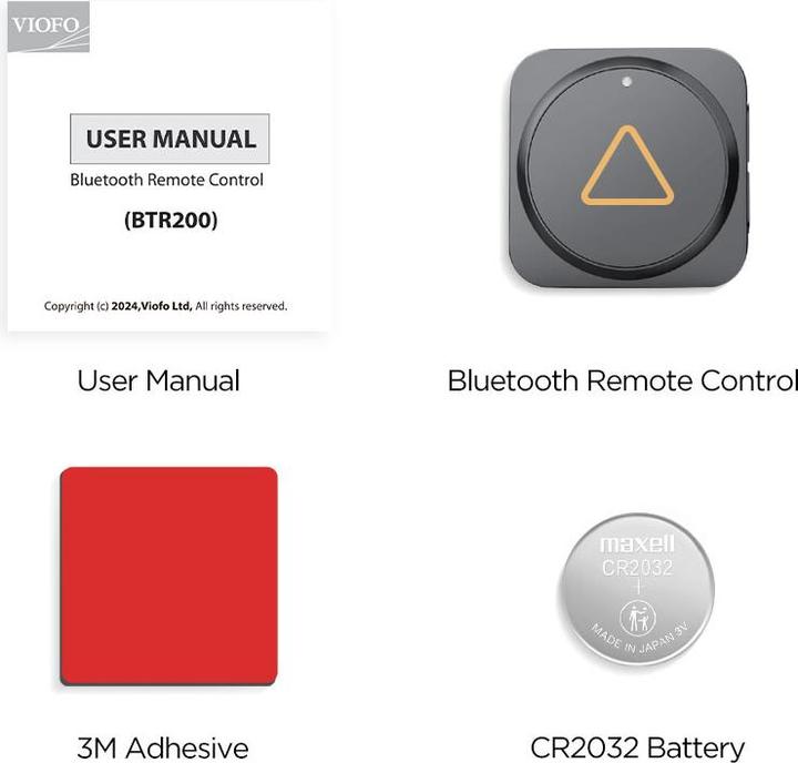 Immagine prodotto Viofo BTR200 bluetooth remote control (Ricevitore GPS, Bluetooth)