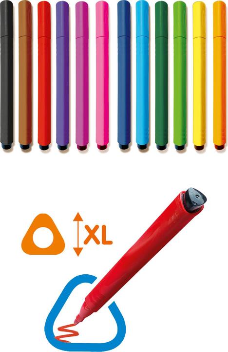 Image du produit Ses Marqueur Triangle Grip (Multicolore, 12 x)