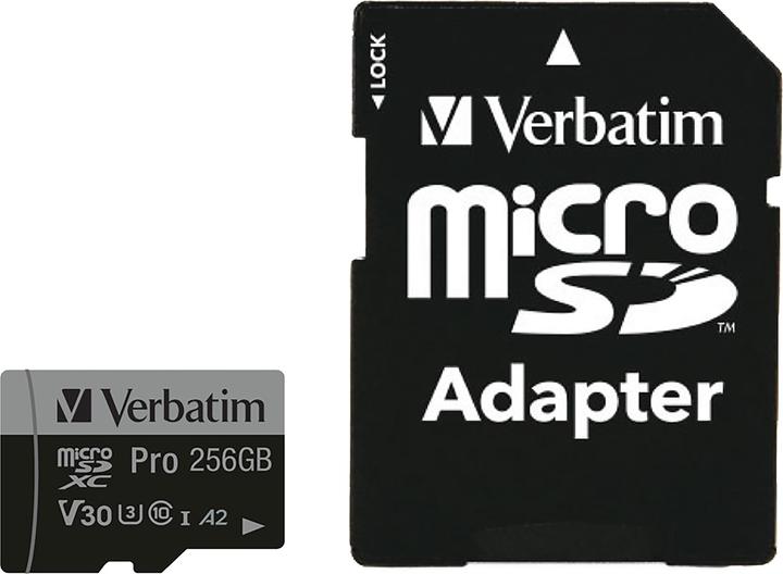 Image du produit Verbatim microSDXC-Card (256 Go, microSDXC, U3, UHS-I)