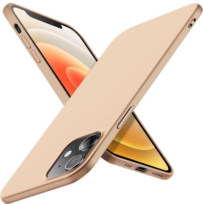 Immagine prodotto X-Level iPhone 12 Mini - Guardian Backcase aus TPU, ultra dünn & flexibel, Kameraschutz, Gold (Apple iPhone 12 mini)