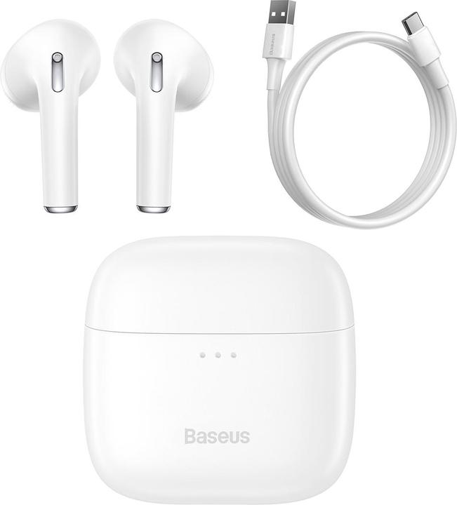 Produktbild Baseus headphones Bowie E8, Bluetooth 5.0 (white) (5 h, Kabellos)