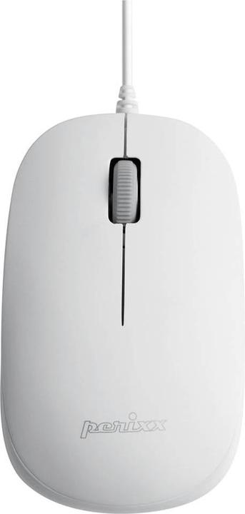 Produktbild Perixx PERIDUO-212 DE, Mini USB-Tastatur und Maus Set, weiss (DE, Kabelgebunden)