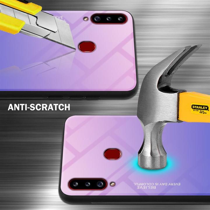 Produktbild Cadorabo TPU 2 Farben Glas Cover (Samsung Galaxy A20s)