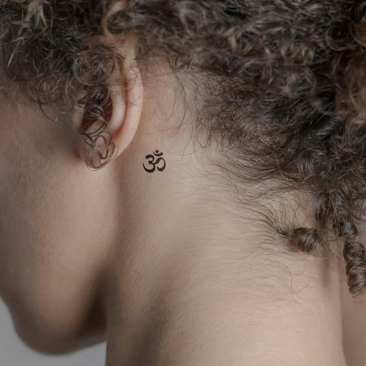 Actual product image minink Temporary tattoo - Om