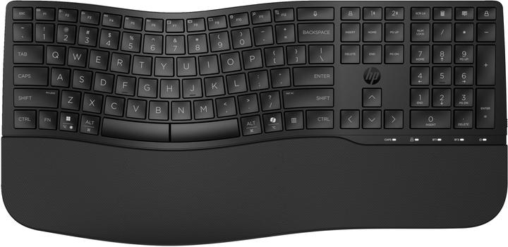 Actual product image HP 685 Comfort Dual-Mode Keyboard, Full-size (100%), Wireless, RF Wireless + Bluetooth, Membrane, Bl (DE, Wireless)